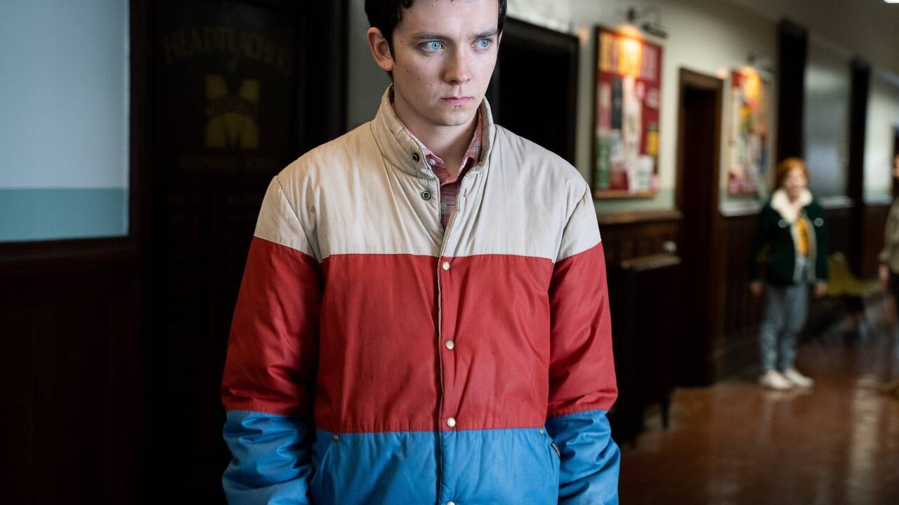 Otis Milburn (Asa Butterfield) in einer Szene aus „Sex Education“. Otis Milburn (Asa Butterfield) in einer Szene aus „Sex Education“.