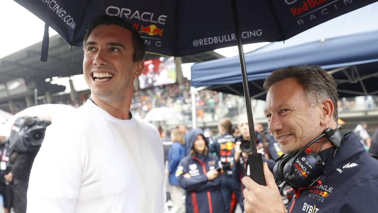 Mark Mateschitz und Christian Horner vor dem Formel-1-Sprint in Spielberg 