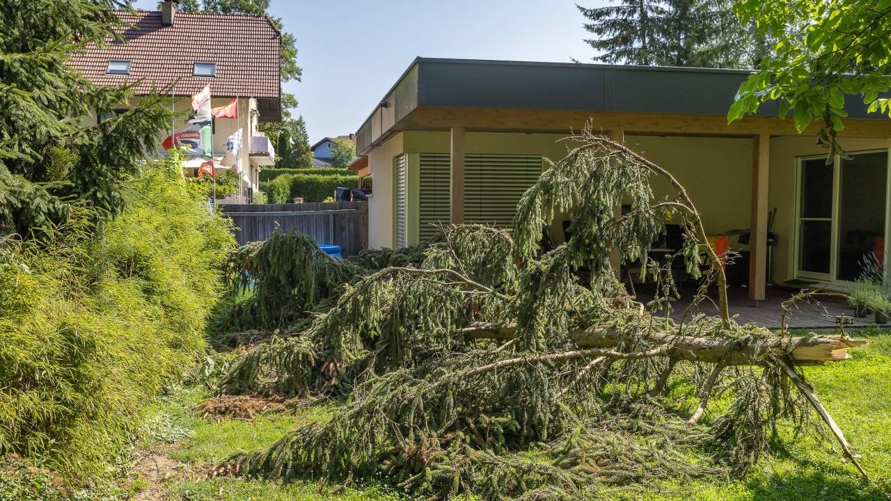 Wohngebäude wurden nur knapp verfehlt. 
