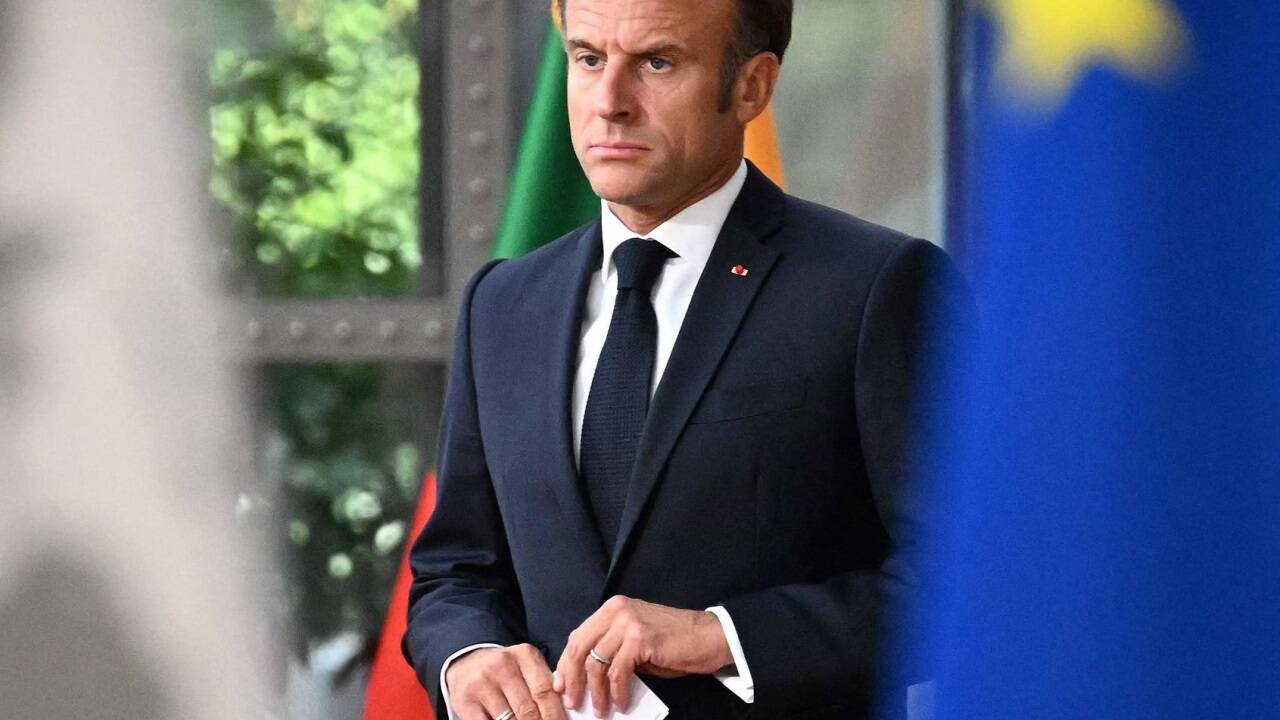 Emmanuel Macron machte seinem Ärger wieder einmal Luft.  Emmanuel Macron machte seinem Ärger wieder einmal Luft.
