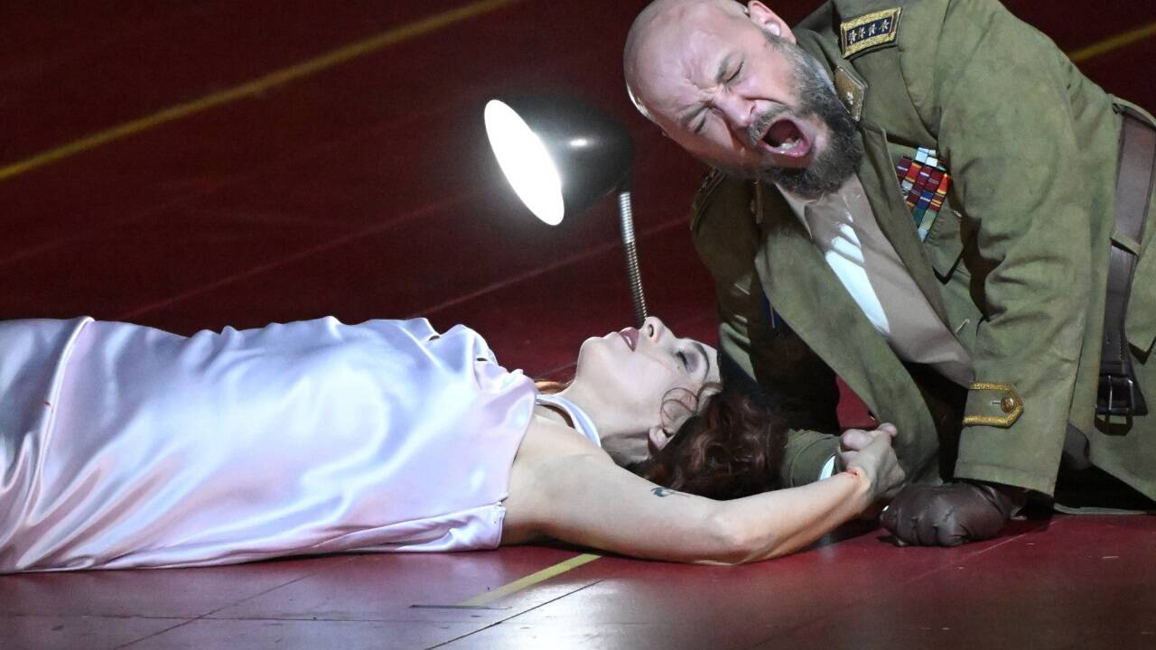 Asmik Grigorian (Lady Macbeth), Vladislav Sulimsky (Macbeth). Premiere ist am 29. Juli.  