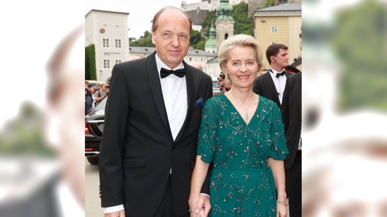 EU-Kommissionspräsidentin Ursula von der Leyen mit ihrem Mann Heiko.  
