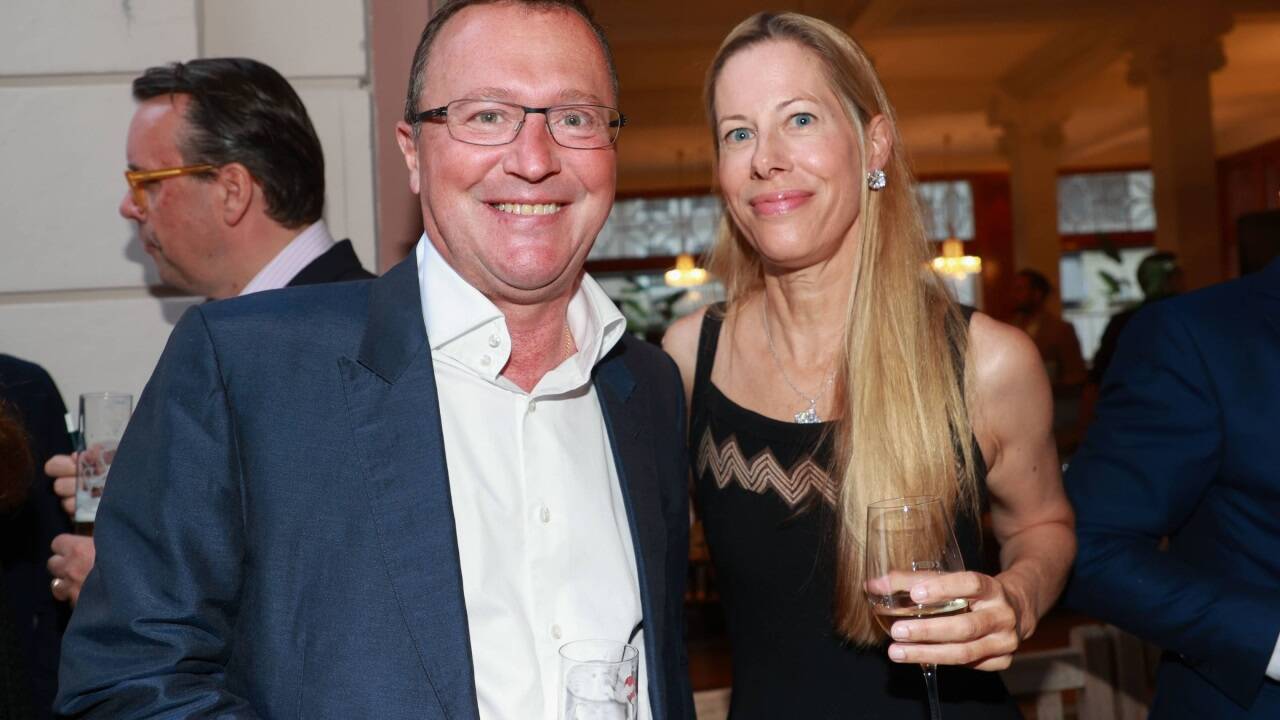Alexander Pappas mit Ehefrau Julia. 