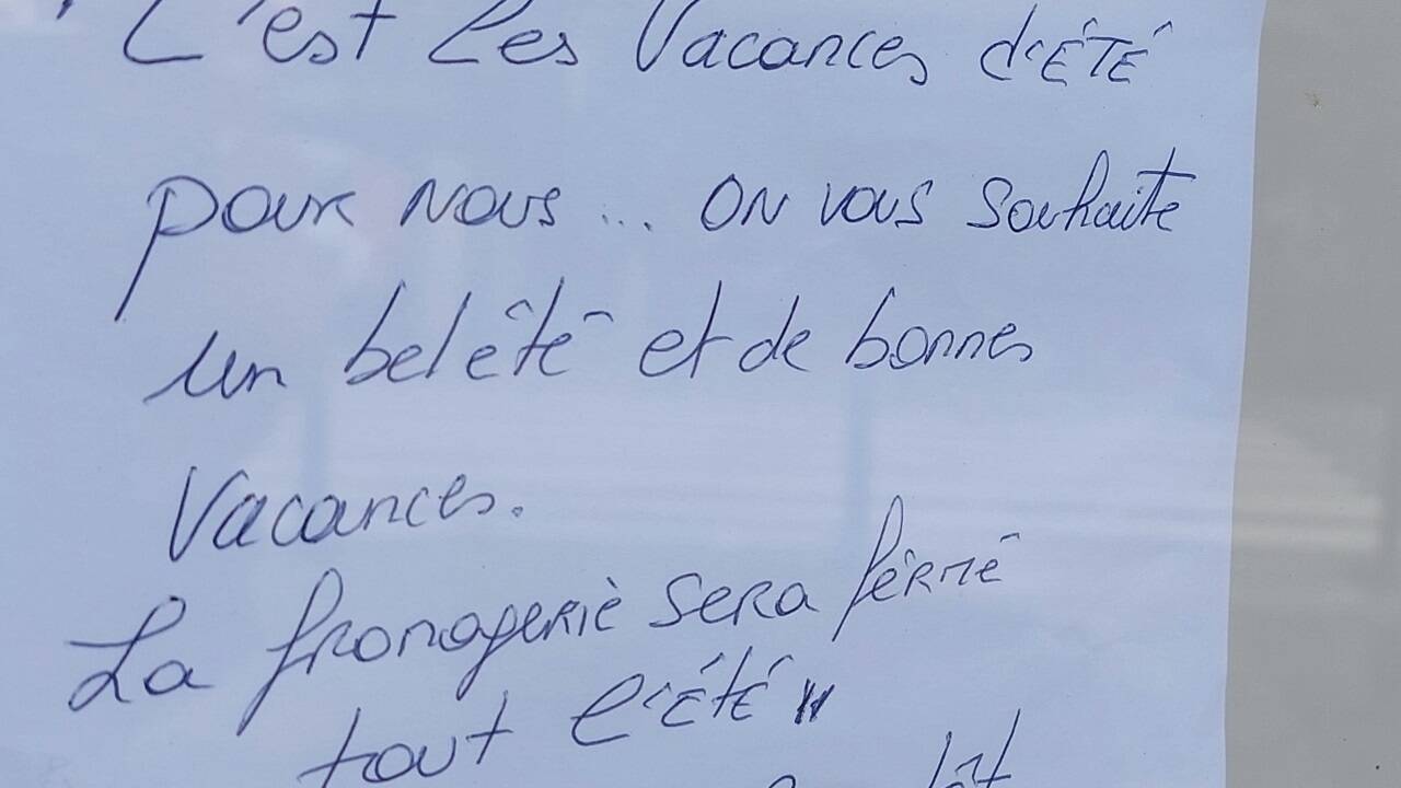 „Das sind die Ferien für uns Ö wir wünschen einen schönen Sommer und Urlaub. Das Käsegeschäft bleibt den Sommer über geschlossen. Auf bald!“   „Das sind die Ferien für uns Ö wir wünschen einen schönen Sommer und Urlaub. Das Käsegeschäft bleibt den Sommer über geschlossen. Auf bald!“