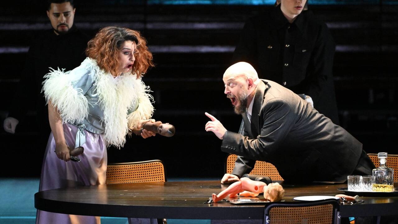 Asmik Grigorian als Lady Macbeth, Vladislav Sulimsky als Macbeth 