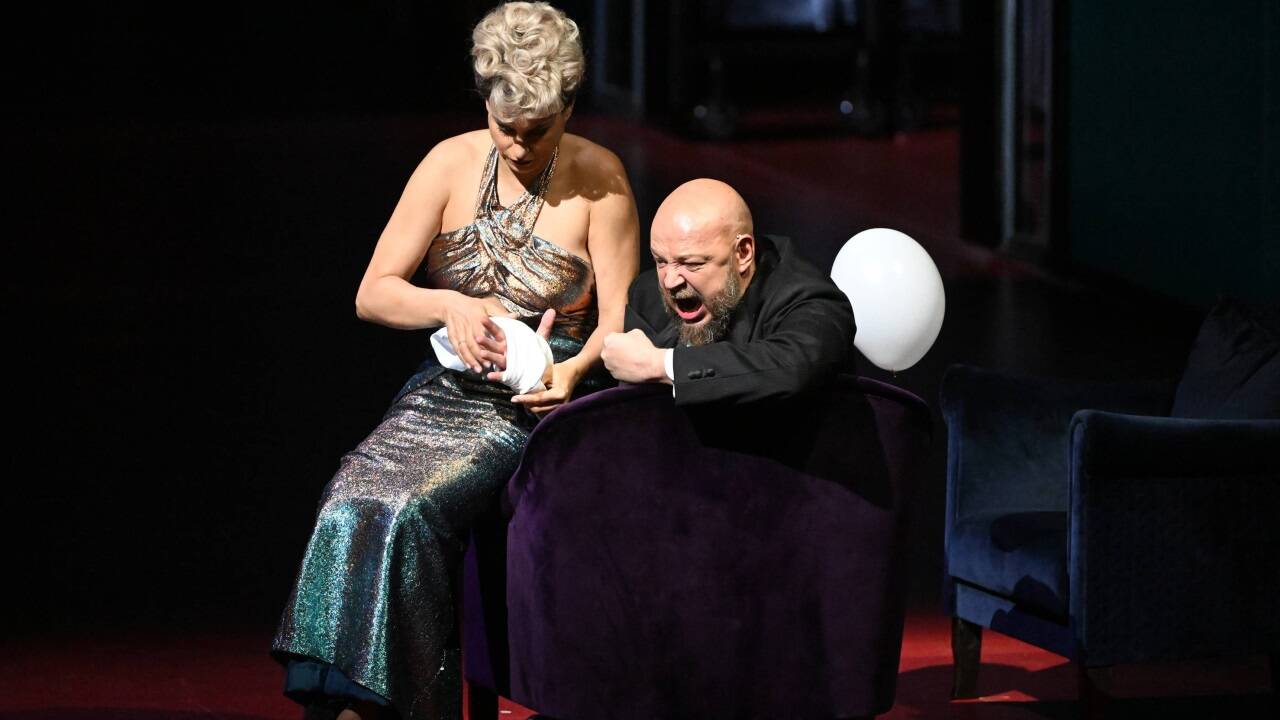 Asmik Grigorian als Lady Macbeth, Vladislav Sulimsky als Macbeth 