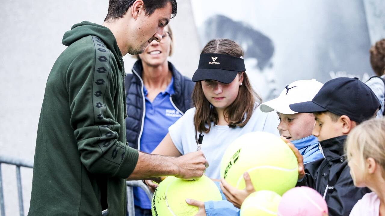 Das ATP-Turnier lockte schon in der Qualifikation 3000 Fans an. Das ATP-Turnier lockte schon in der Qualifikation 3000 Fans an.