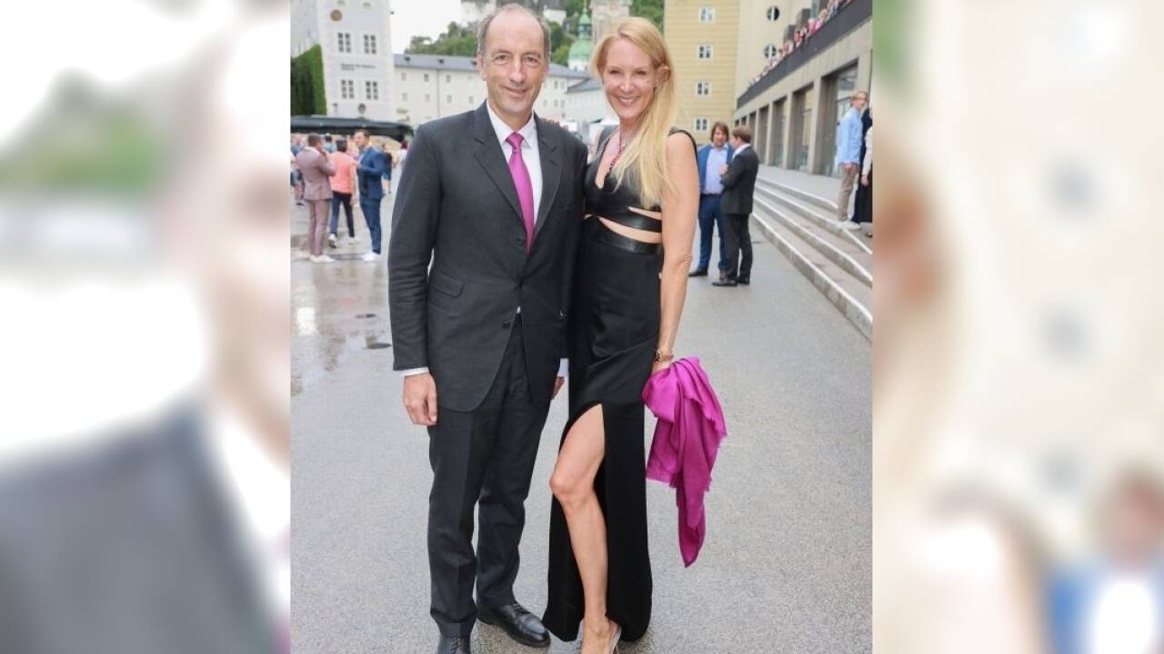 Verlegerehepaar Christoph und Eva Dichand. 