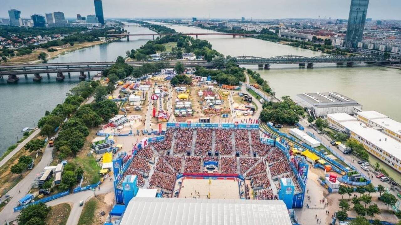 Beachvolleyball erhält auf der Donauinsel Zuwachs durch weitere Sportevents.  