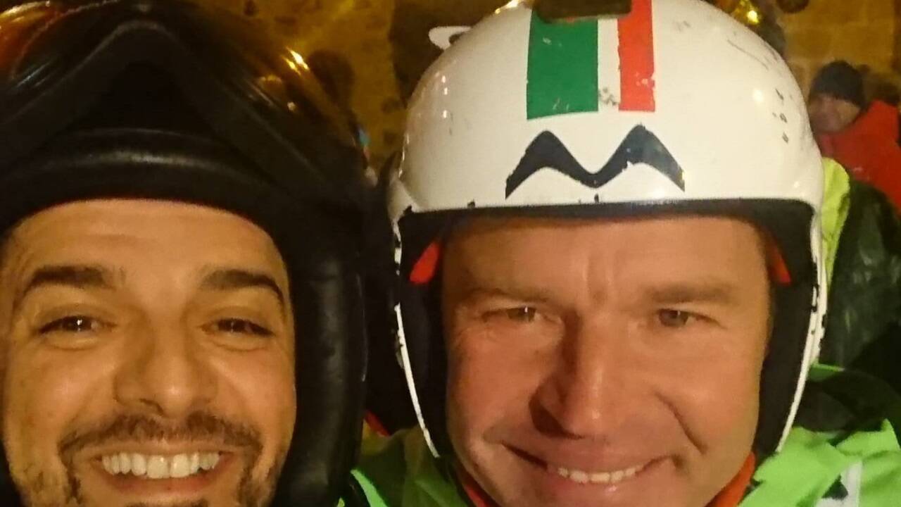 Mit Marc Giradelli (rechts).  Mit Marc Giradelli (rechts).