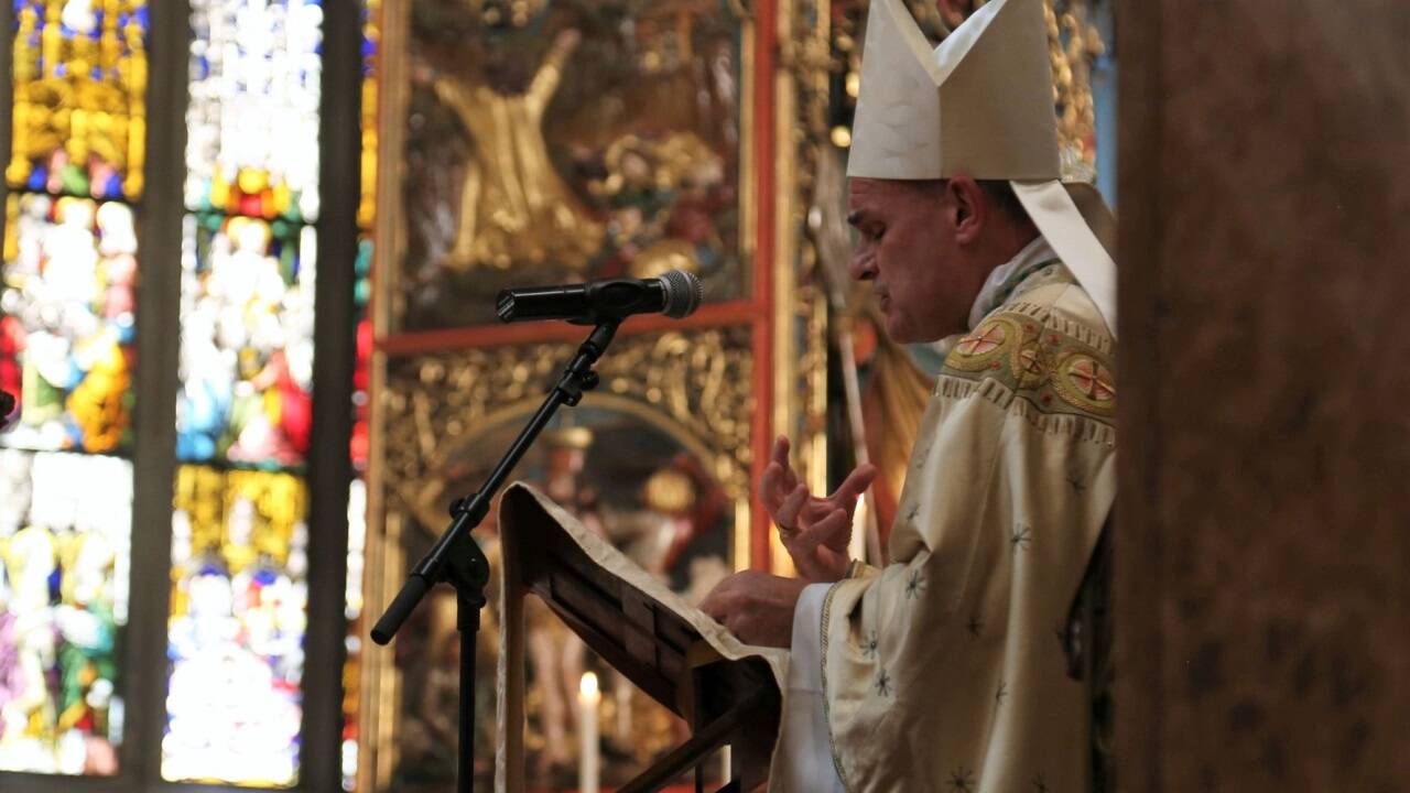 Bischof Ivo Muser aus Südtirol hielt die Festpredigt.  