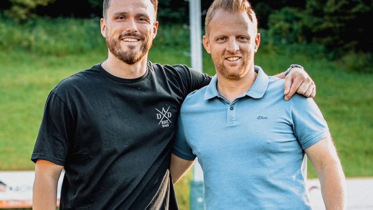 Sebastian Monert (rechts) bildet mit Johannes Siller das Führungsduo.  