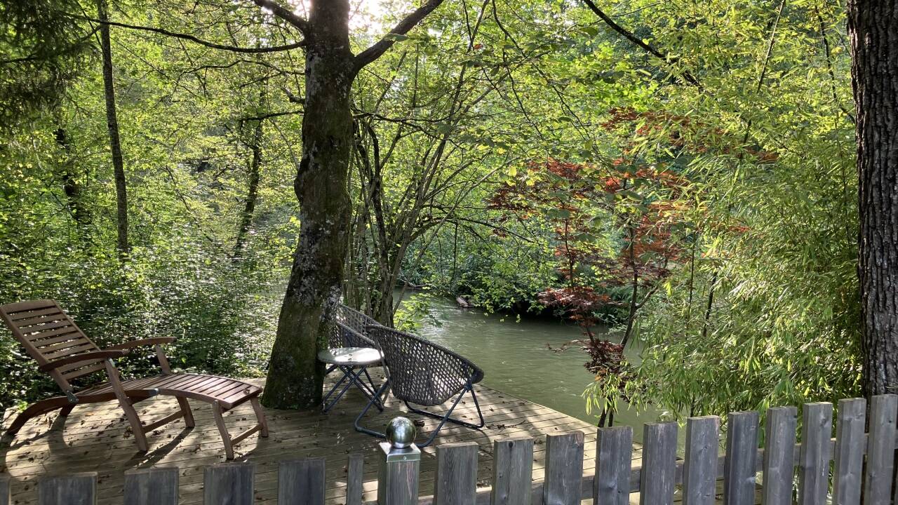 Idylle an der Fischach.  Idylle an der Fischach.