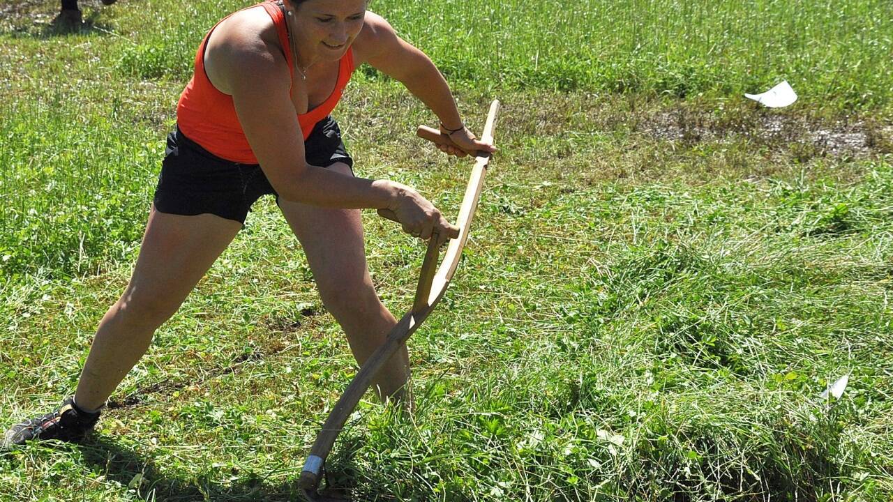 Elisabeth Stangl im Wettkampfeinsatz.  