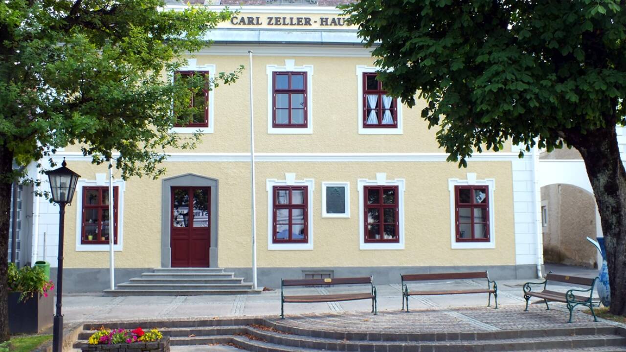 Einer der Serenadenorte: Carl Zellers Geburtshaus in St. Peter in der Au. 