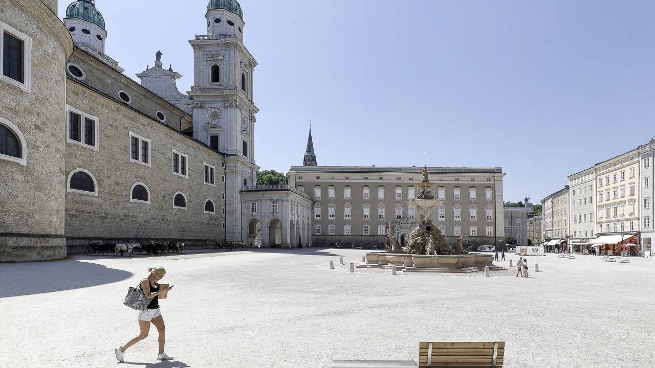 Der Salzburger Residenzplatz – ein wahrer „Hotspot“. 