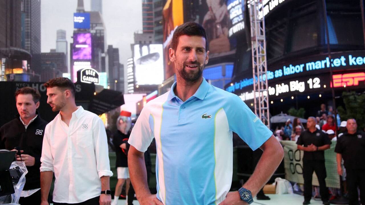 Novak Djokovic zeigte sich vor Turnierstar in Manhattan. 
