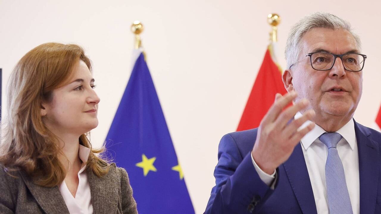 Landesrat Josef Schwaiger (ÖVP) und LH-Stv. Marlene Svazek (FPÖ) präsentierten am Dienstag die neuen Pläne im Asylmanagement.  