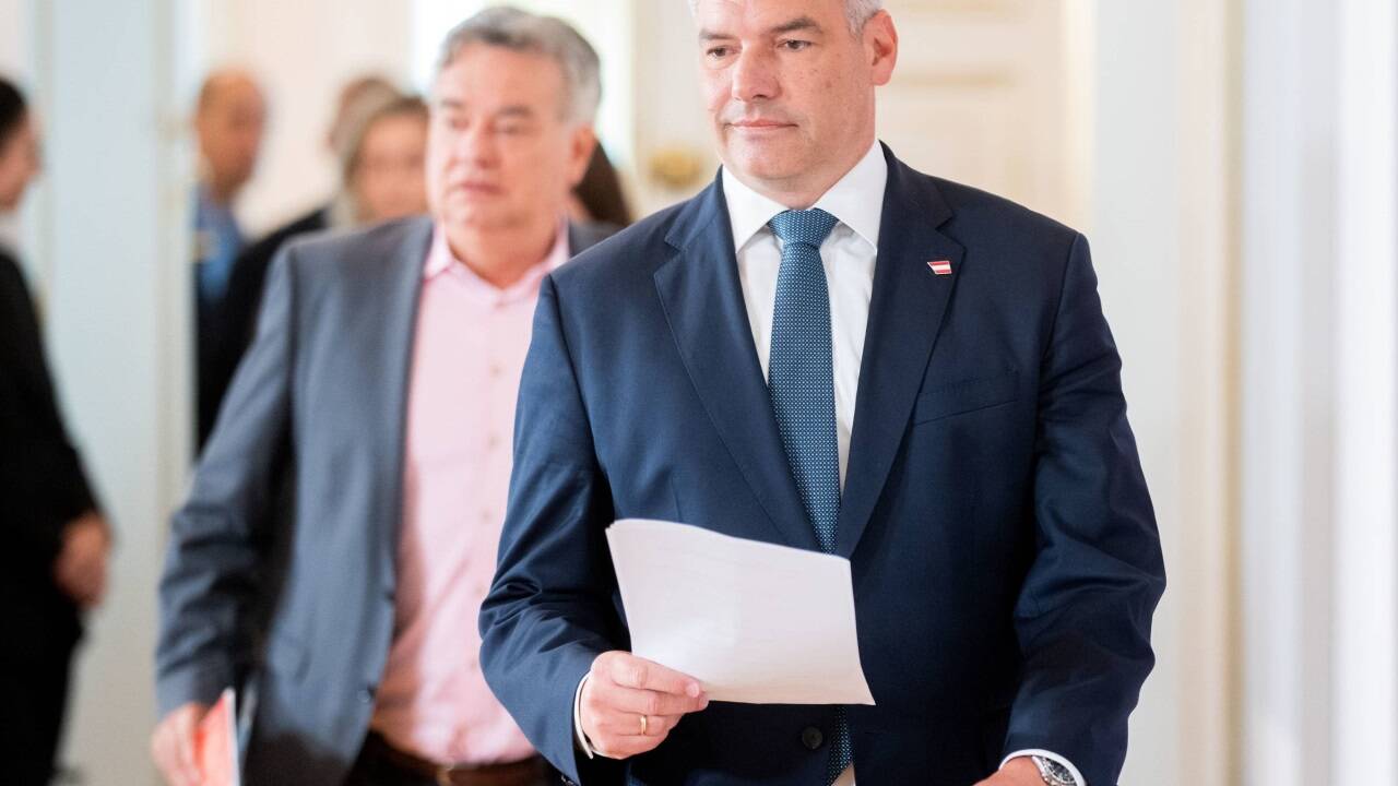Vizekanzler Werner Kogler (Grüne) und Bundeskanzler Karl Nehammer (ÖVP) am Mittwoch Vizekanzler Werner Kogler (Grüne) und Bundeskanzler Karl Nehammer (ÖVP) am Mittwoch