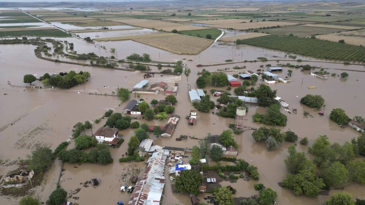 Situation in Kastro in Thessaliens . Das Bild stammt vom 7. September.  
