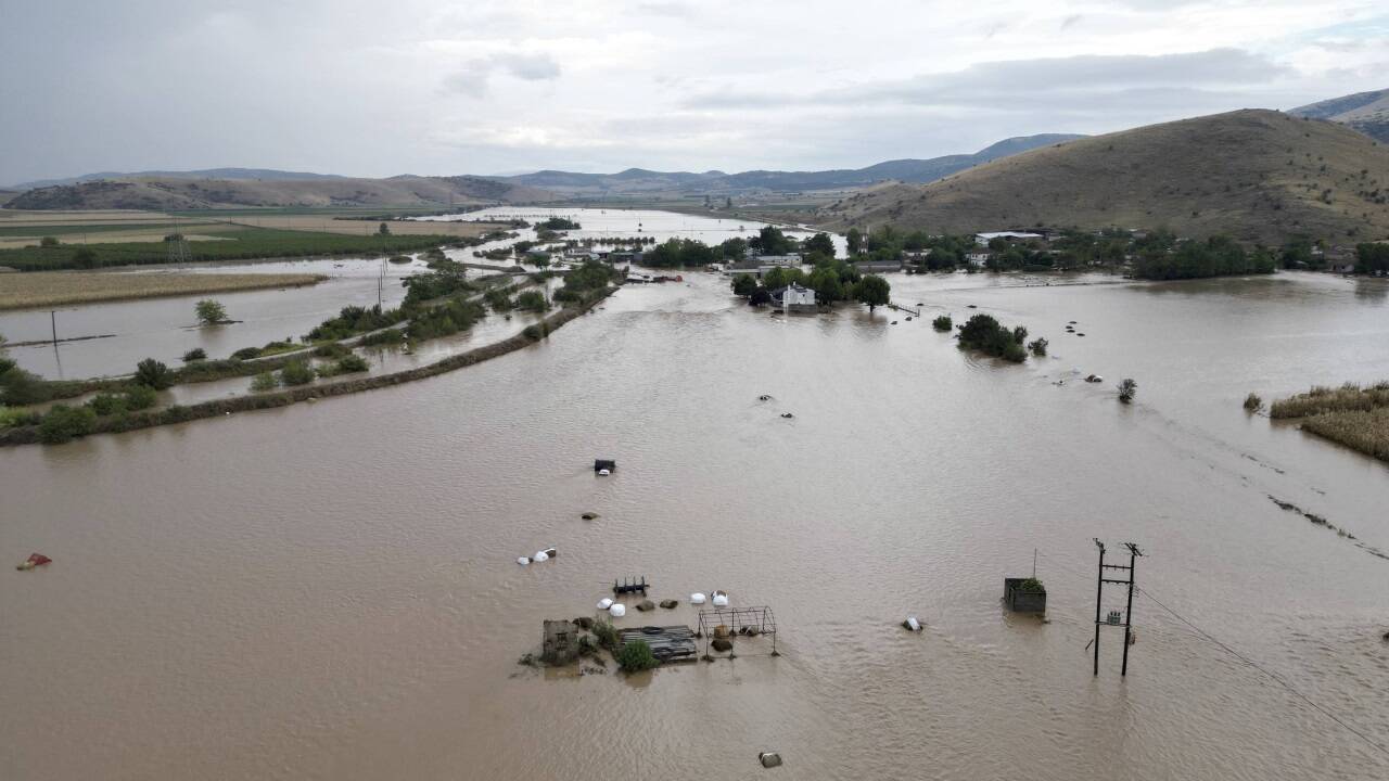 Situation in Kastro in Thessaliens . Das Bild stammt vom 7. September.  