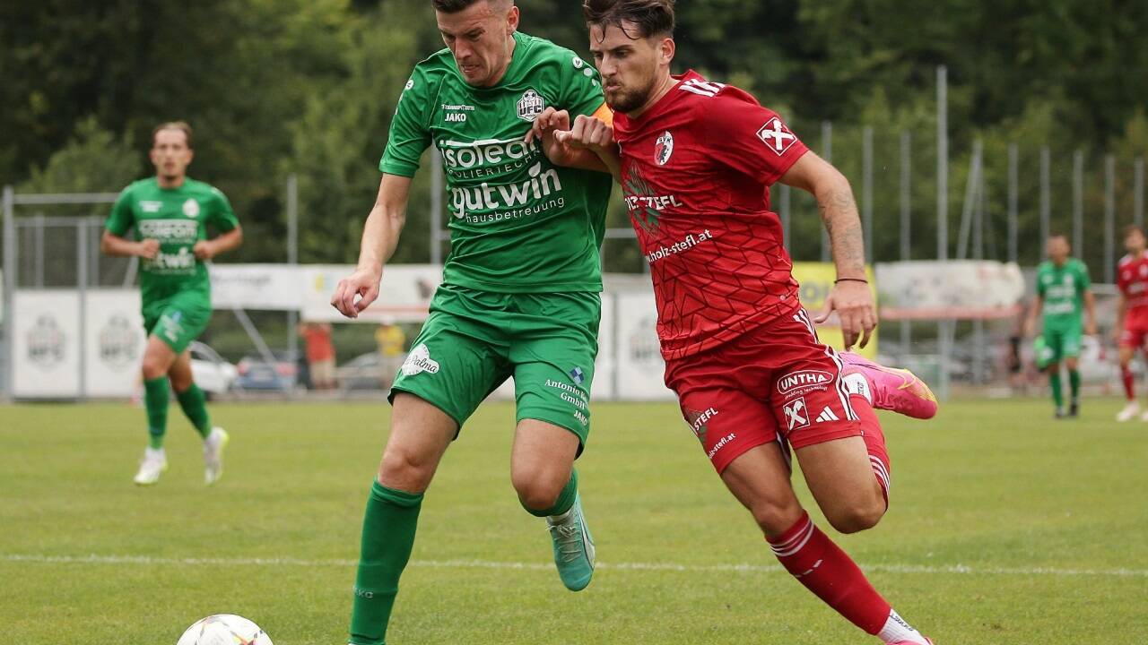 Kuchls Milos Savic (rechts) traf in Thalgau doppelt. 