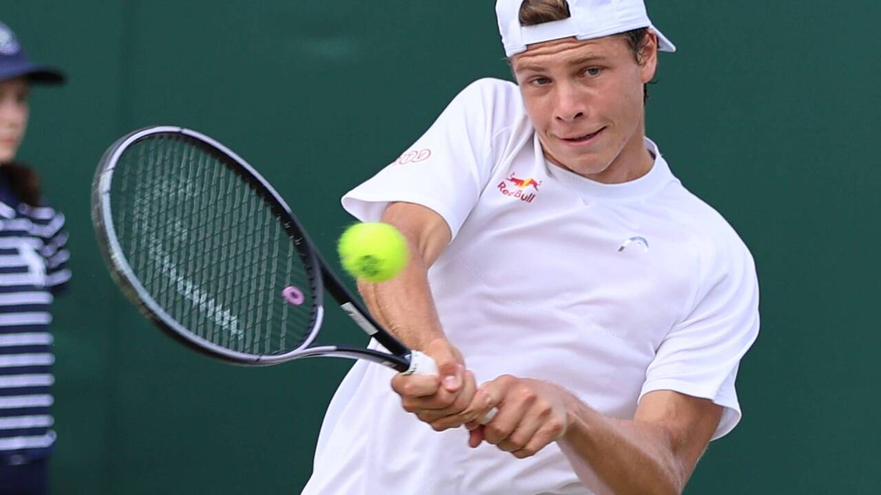 Joel Schwärzler fehlt ein Punkt zum US-Open-Titel im Junioren-Doppel.  