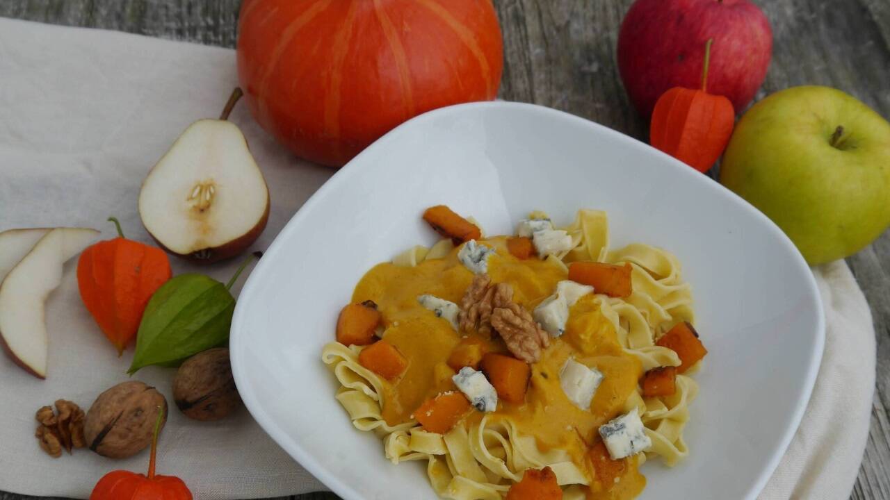 Schmackhafte Kürbisnudeln. Bilder: privat 