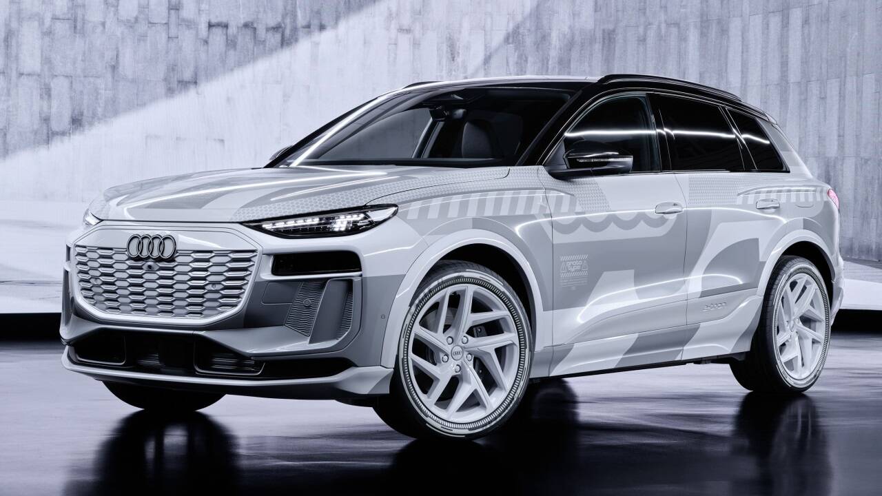 In München ebenso im Fokus: der Audi Q6 e-tron ... 