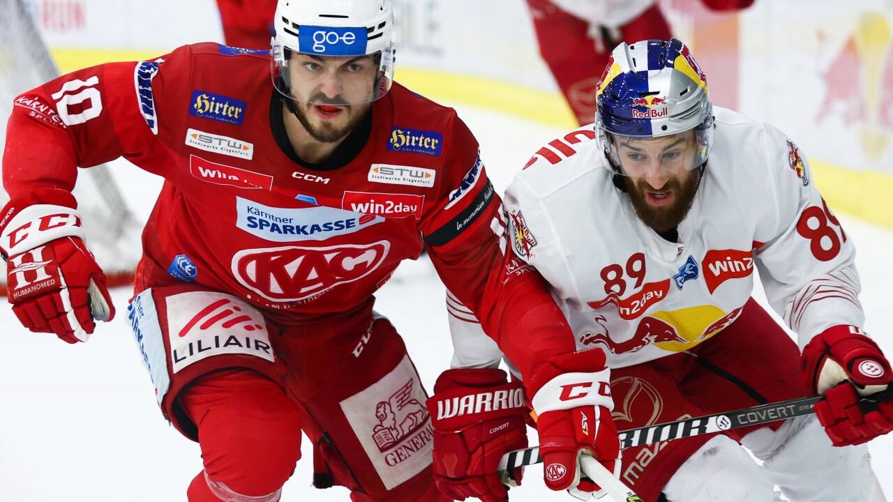 Immer wieder ein brisantes Duell: KAC gegen Red Bull Salzburg. Immer wieder ein brisantes Duell: KAC gegen Red Bull Salzburg.