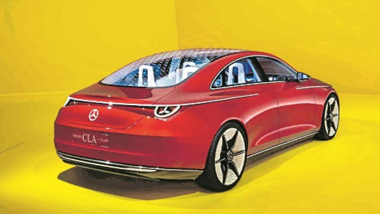 Konzeptfahrzeug Concept CLA Class war absolute Hingucker von Mercedes-Benz auf der IAA 2023.  