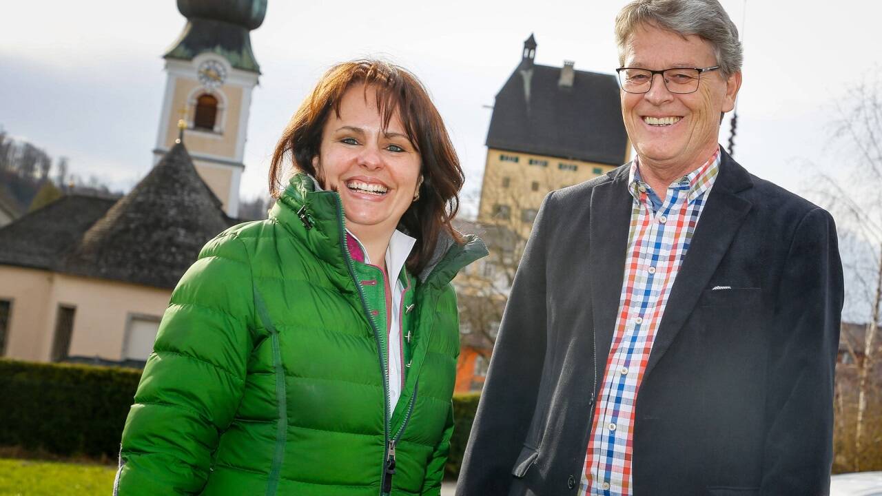 Maria Steindl und Franz Tiefenbacher lieferten sich in Elsbethen 2019 das Duell um den Bürgermeistersessel. 
