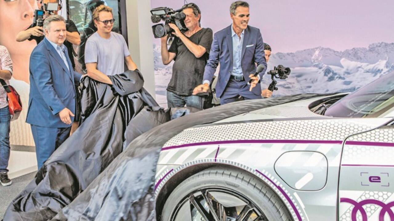 Michael Ludwig, Ferdinand Porsche und Thomas Beran (Audi), v. l. 