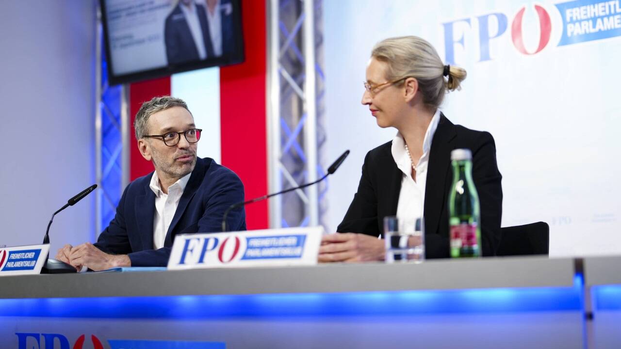 Herbert Kickl und Alice Weidel. 