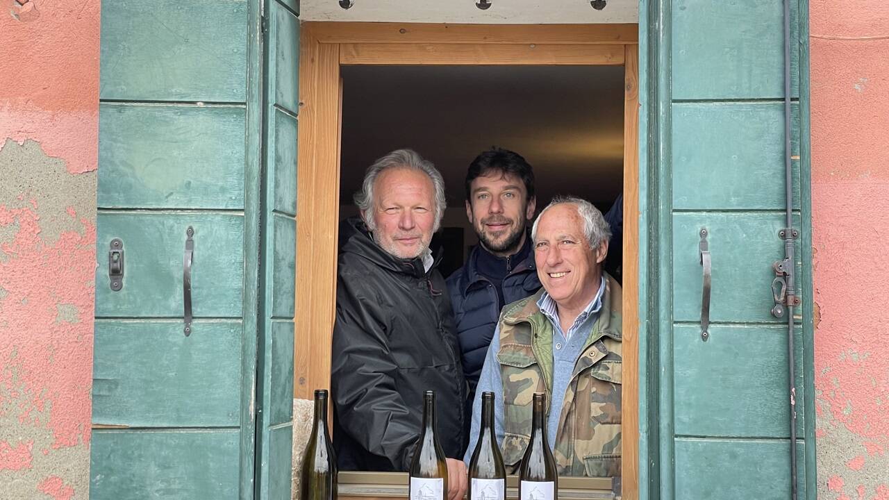 Das vinophile Trio. Von links nach rechts: Marco Perco, Francesco Ghisini und Emilio Trame. 