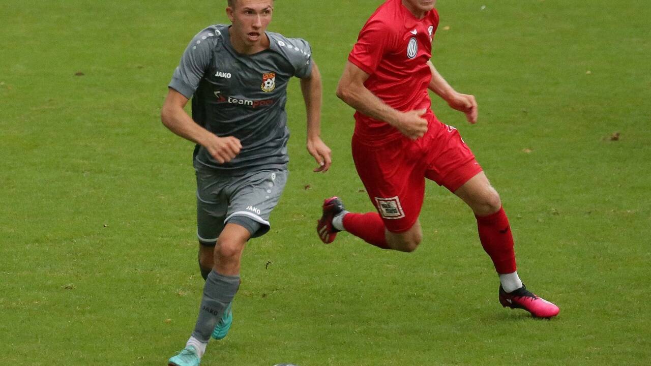 Christoph Chudoba traf zum 1:0.  Christoph Chudoba traf zum 1:0.