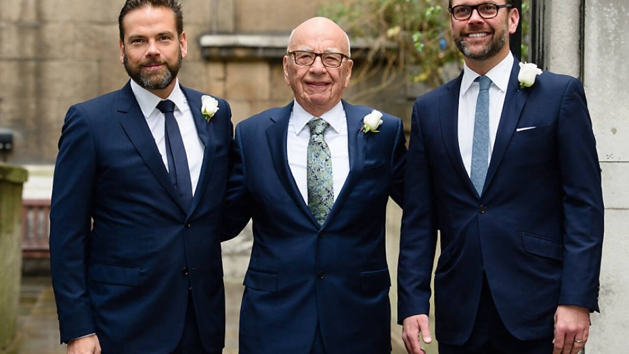 Rupert Murdoch übergibt an Sohn Lachlan (links) 