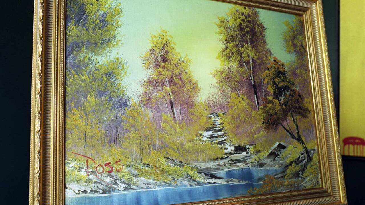 Das Gemälde „A Walk in the Woods“ von ... 