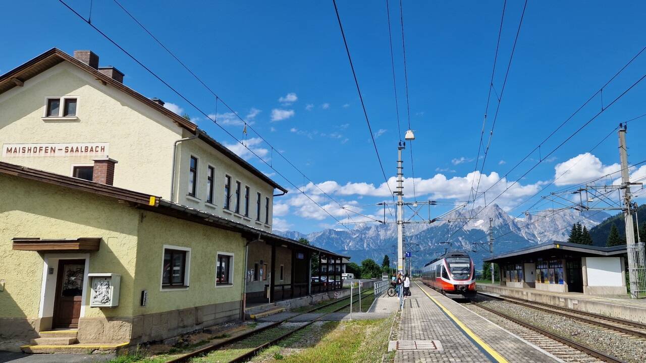So schaut es beim Bahnhof Maishofen-Saalbach derzeit aus.  