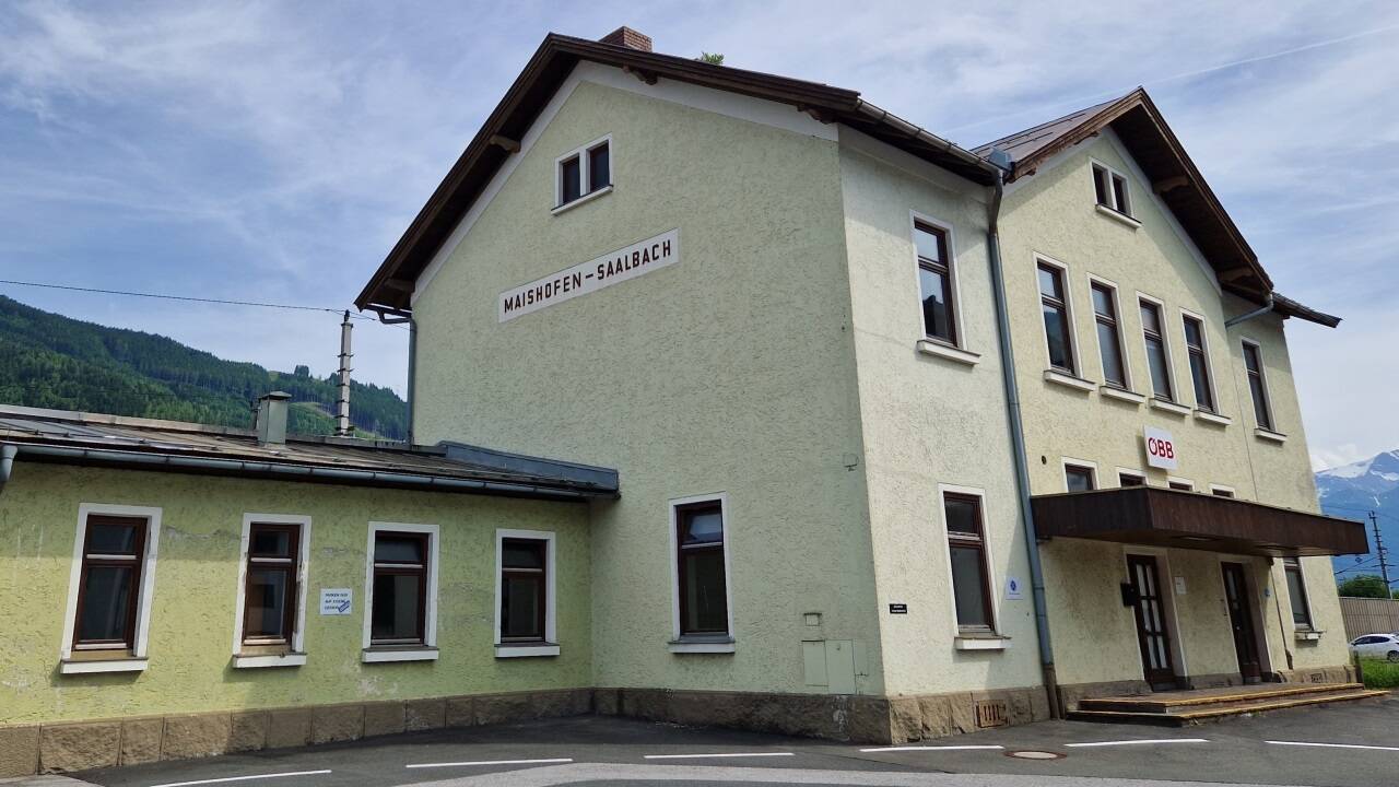 So schaut es beim Bahnhof Maishofen-Saalbach derzeit aus.  
