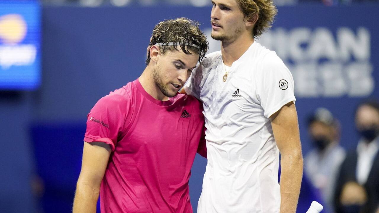 Dominic Thiem und Alexander Zverev. 