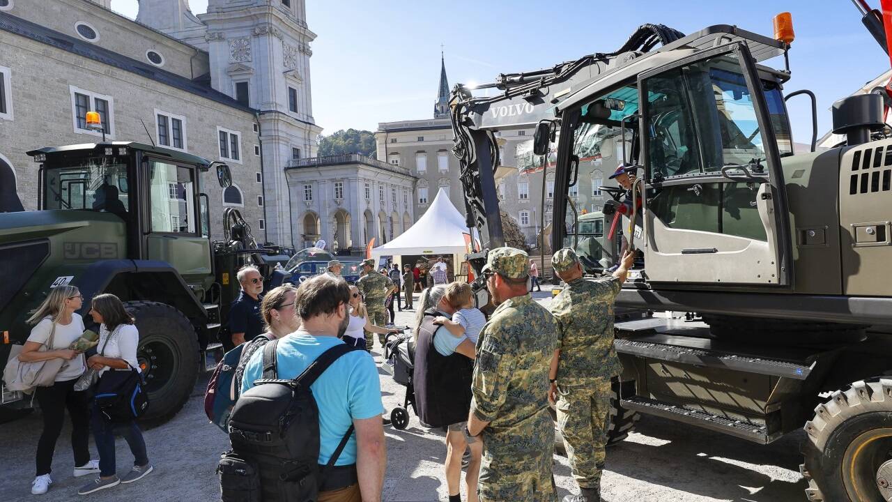 Leistungsschau des Bundesheeres auf dem Residenzplatz. 