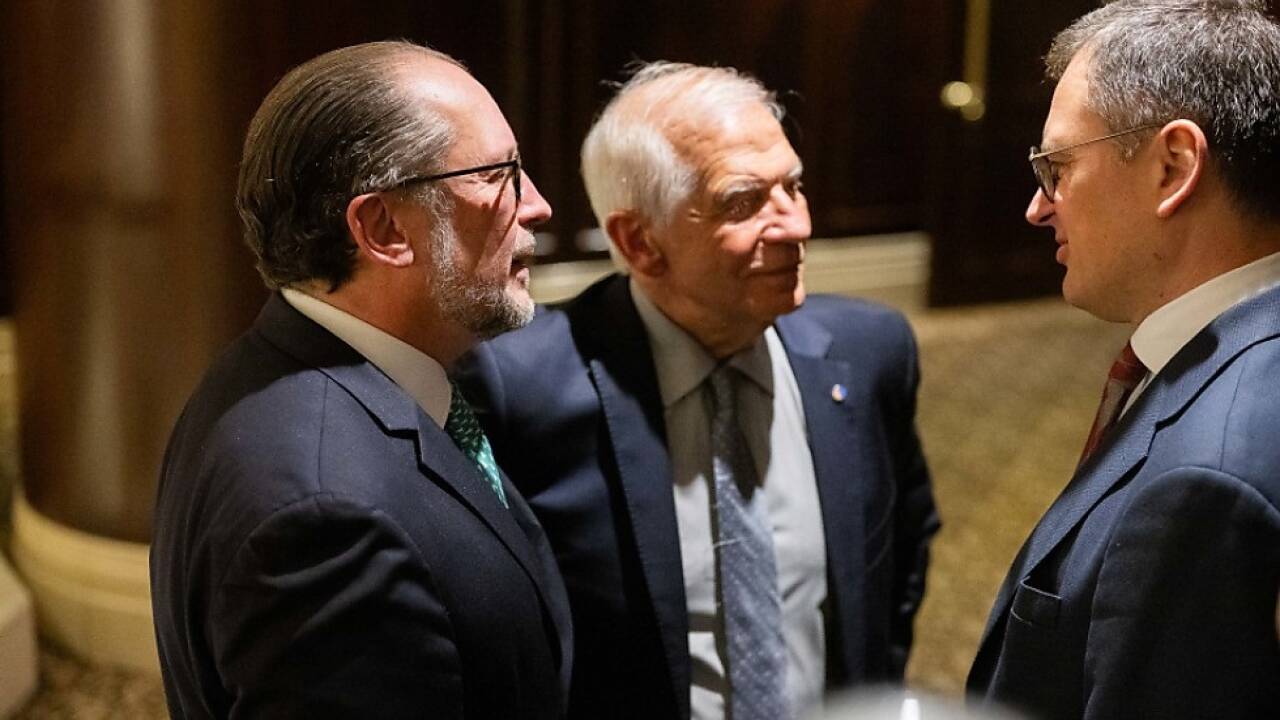 Schallenberg im Gespräch mit Borrell und Kuleba 