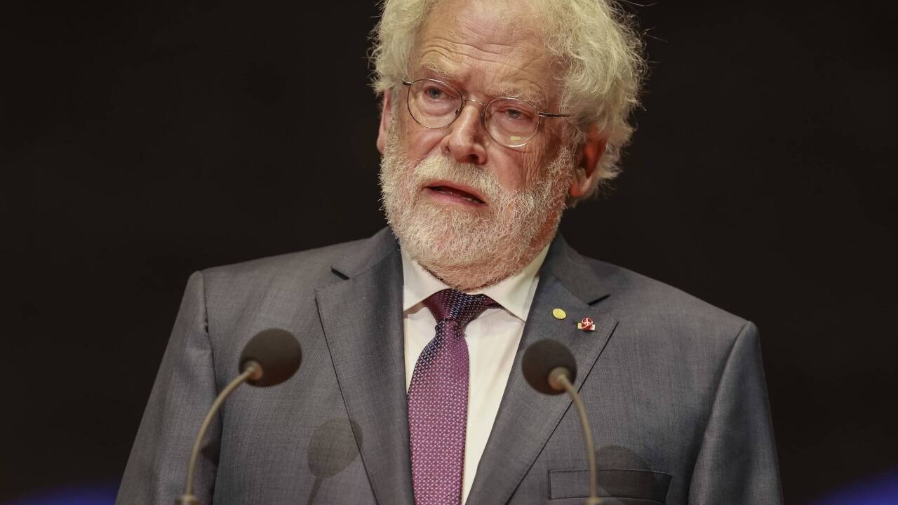Anton Zeilinger bei seiner Eröffnungsrede zu den Salzburger Festspielen 2023. 