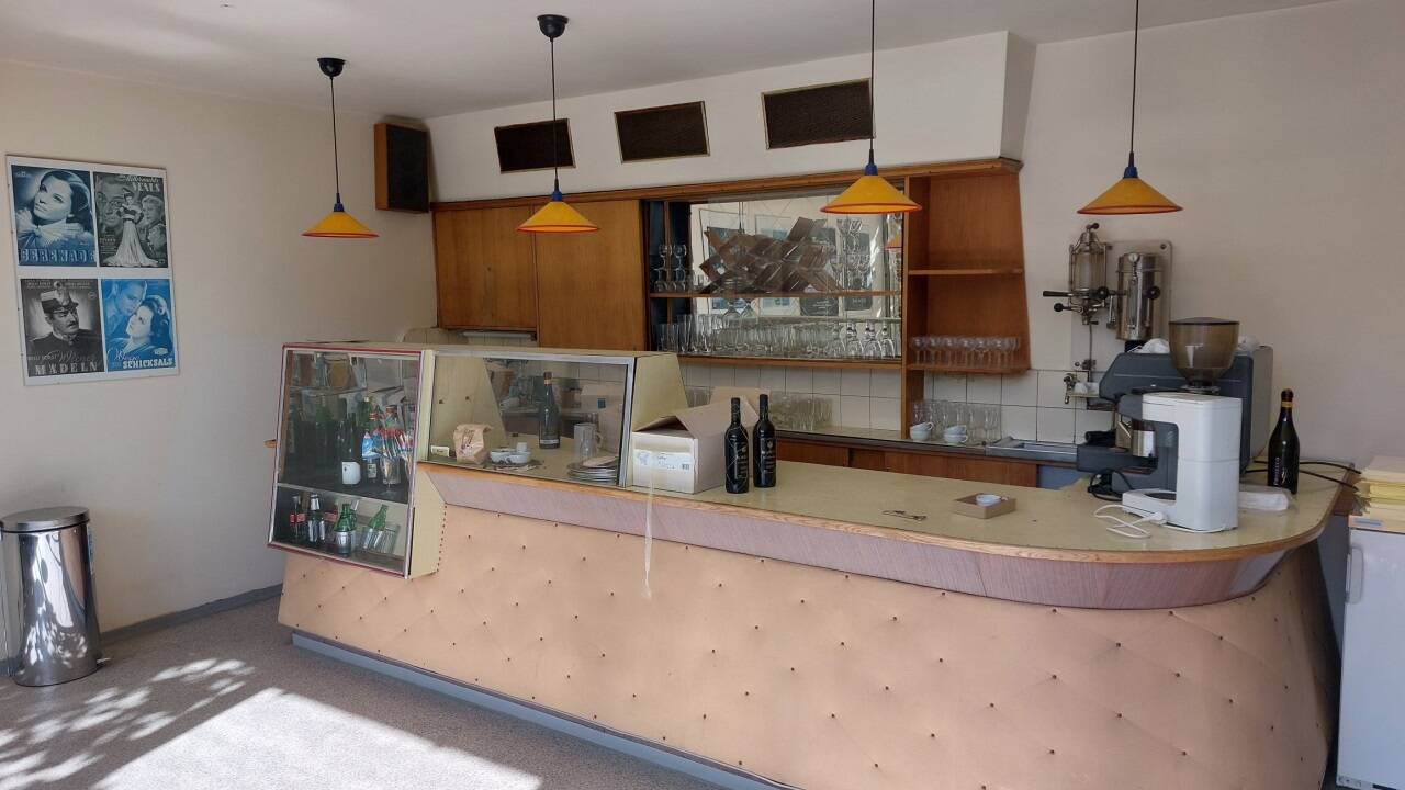 Die Bar des Espresso. 