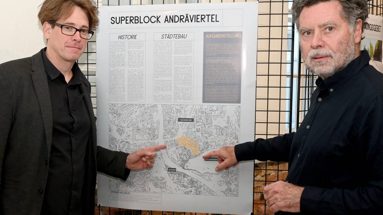 Stefan Netsch (FH Salzburg) und Roman Höllbacher (Initiative Architektur). 