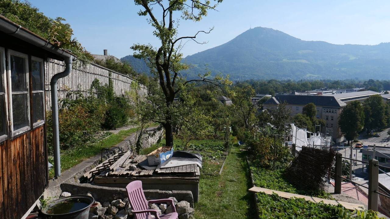 Ein versteckter Ort auf dem Nonnberg, der „Herrengarten“. Er ist nicht öffentlich zugänglich. 