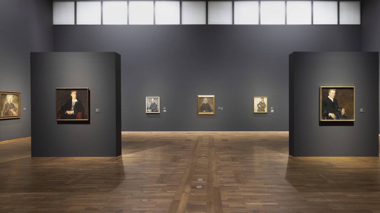Ausstellungsansicht „Max Oppenheimer. Expressionist der ersten Stunde/Expressionist Pioneer“, Leopold Museum Wien. 