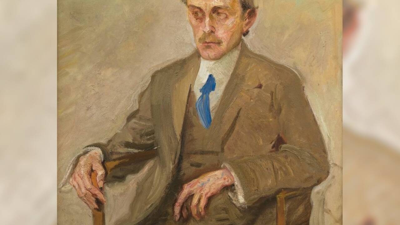 Max Oppenheimer 1885–1954 Bildnis Adolf Loos, um 1910 Öl auf Leinwand | 85 × 80,5 cm Wien Museum. 