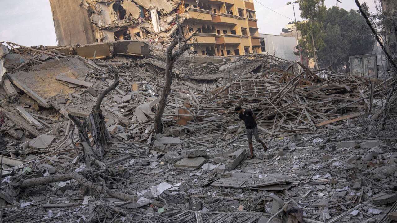 Die Zerstörung in Gaza-Stadt. Die Zerstörung in Gaza-Stadt.